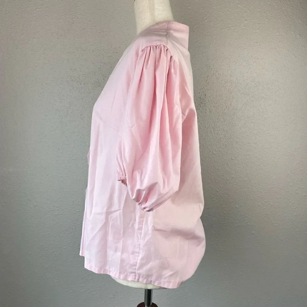 Vintage Pitchfork Brand Pink Button Down Shirt Size M EUC